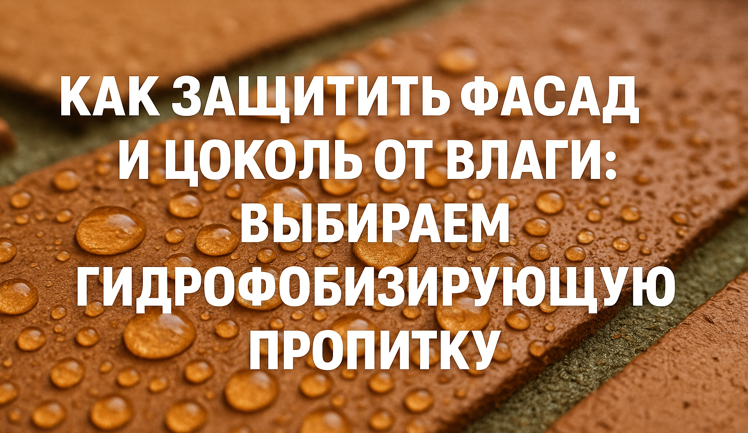 Изображение статьи Как защитить фасад и цоколь от влаги: выбираем гидрофобизирующую пропитку